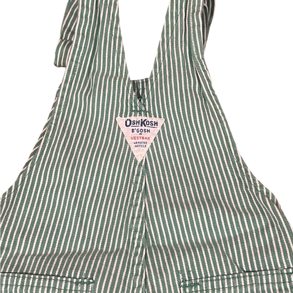 OshKosh B'gosh Green Striped Jumpsuit - Picture 2 of 5